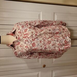 Pink Floral Button Up Shirt